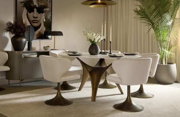 Simone Swivel Dining Chair - Image 2